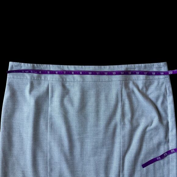 Ann Taylor 2 piece Blazer Skirt suit Women's 14 16 Gray Professional academia - Picture 6 of 10